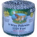 Powerfields 660' Blk/Wht Poly Wire EW936-660